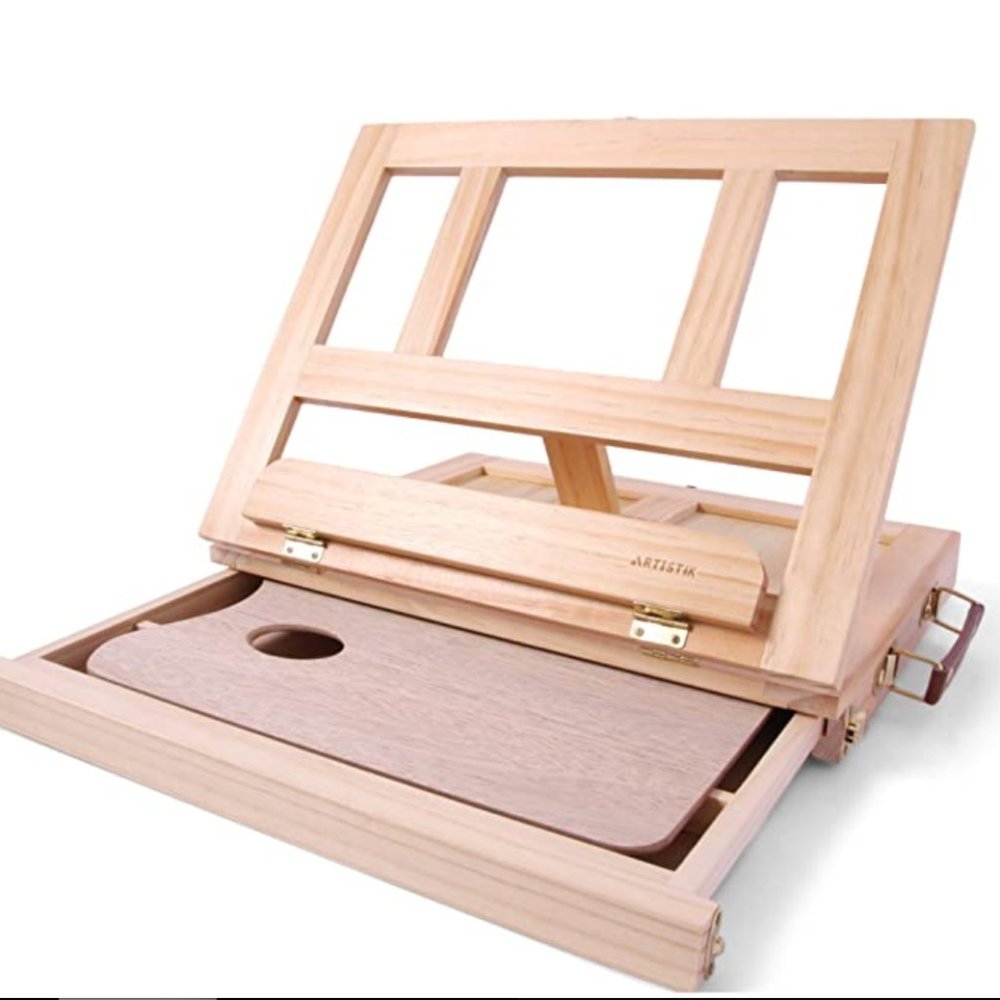 Art Easel Wood Desktop drawer painting drawing